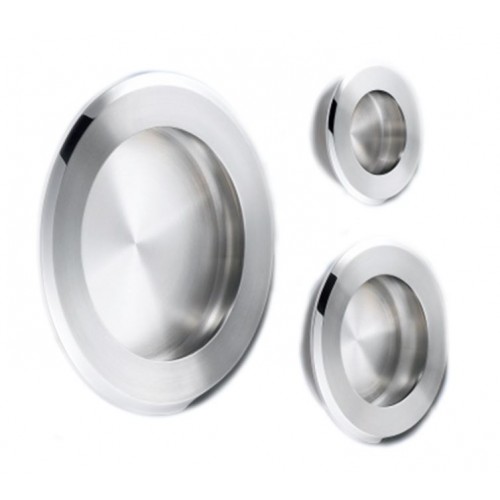 Zwei L Stainless Steel Recessed Pull